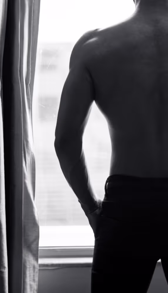 Kevin in a quiet hotel setting in Hong Kong