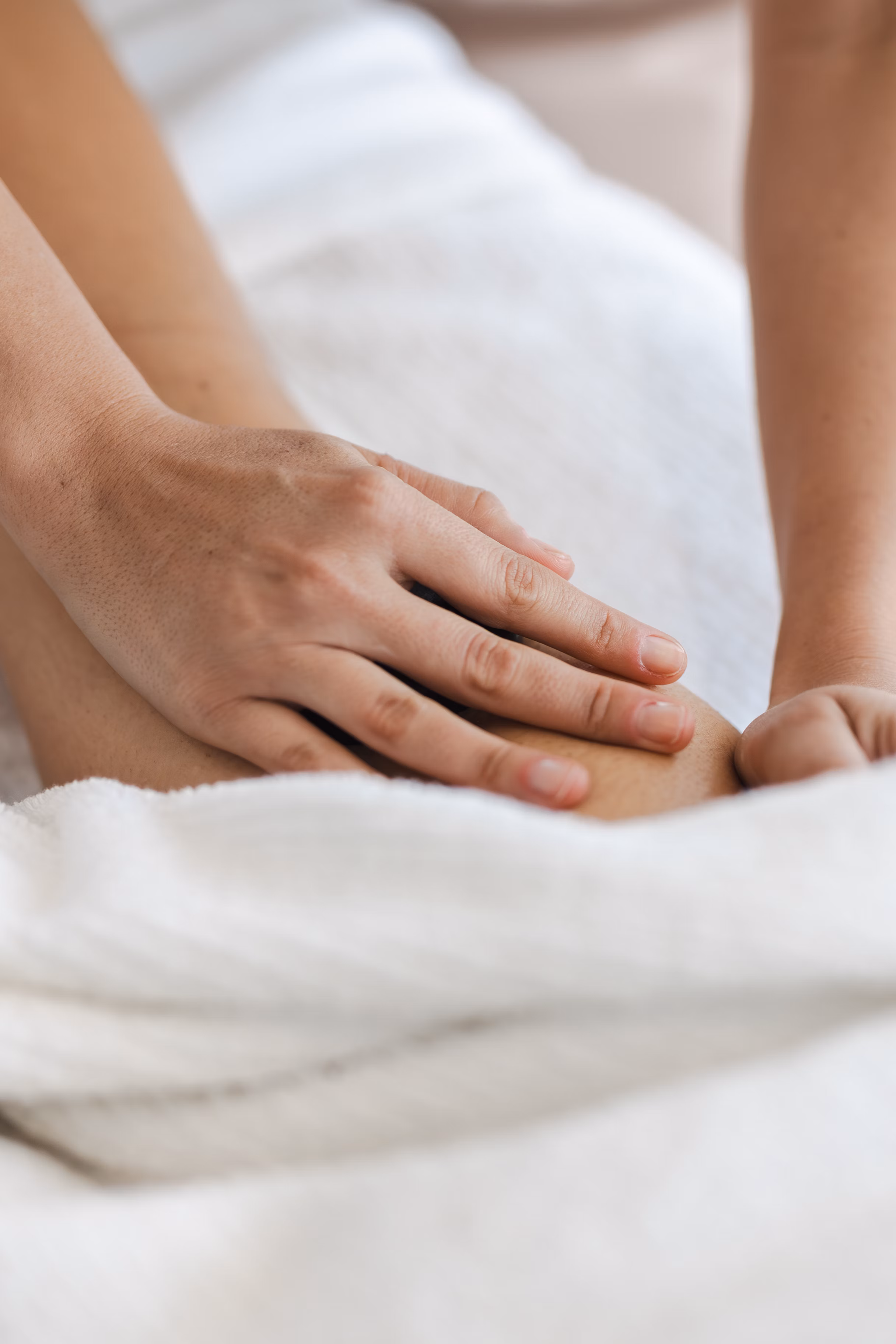 Professional massage treatment in a calm private setting